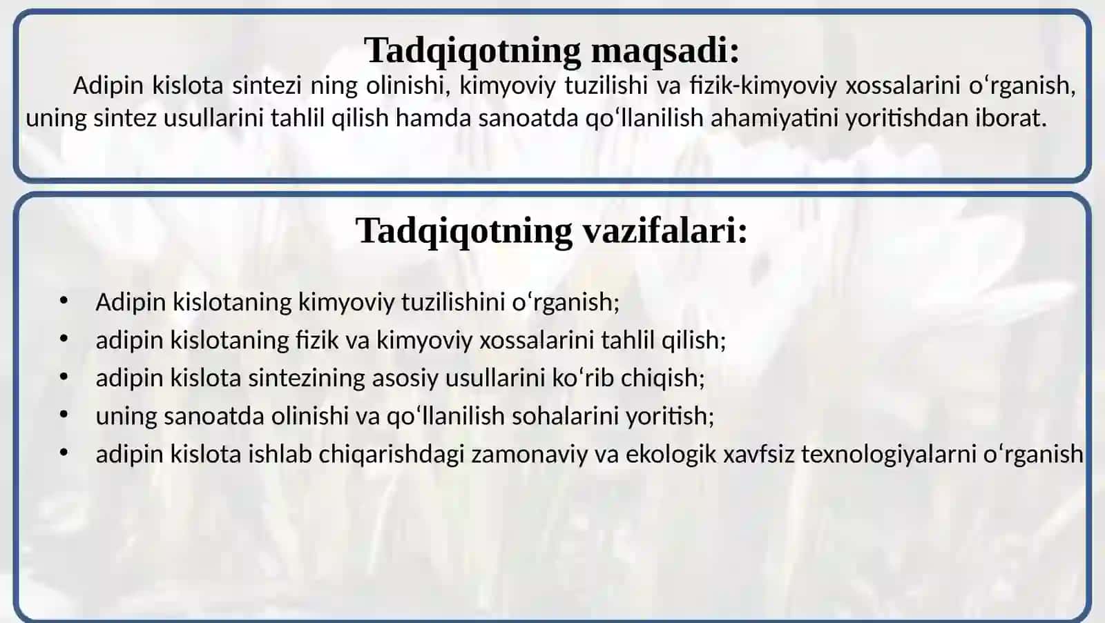 Adipin kislota sintezi 2