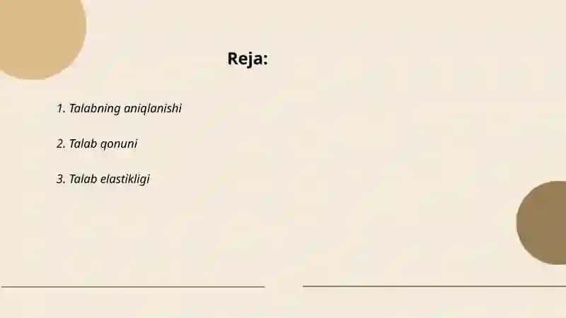 Talabning aniqlanishi 2