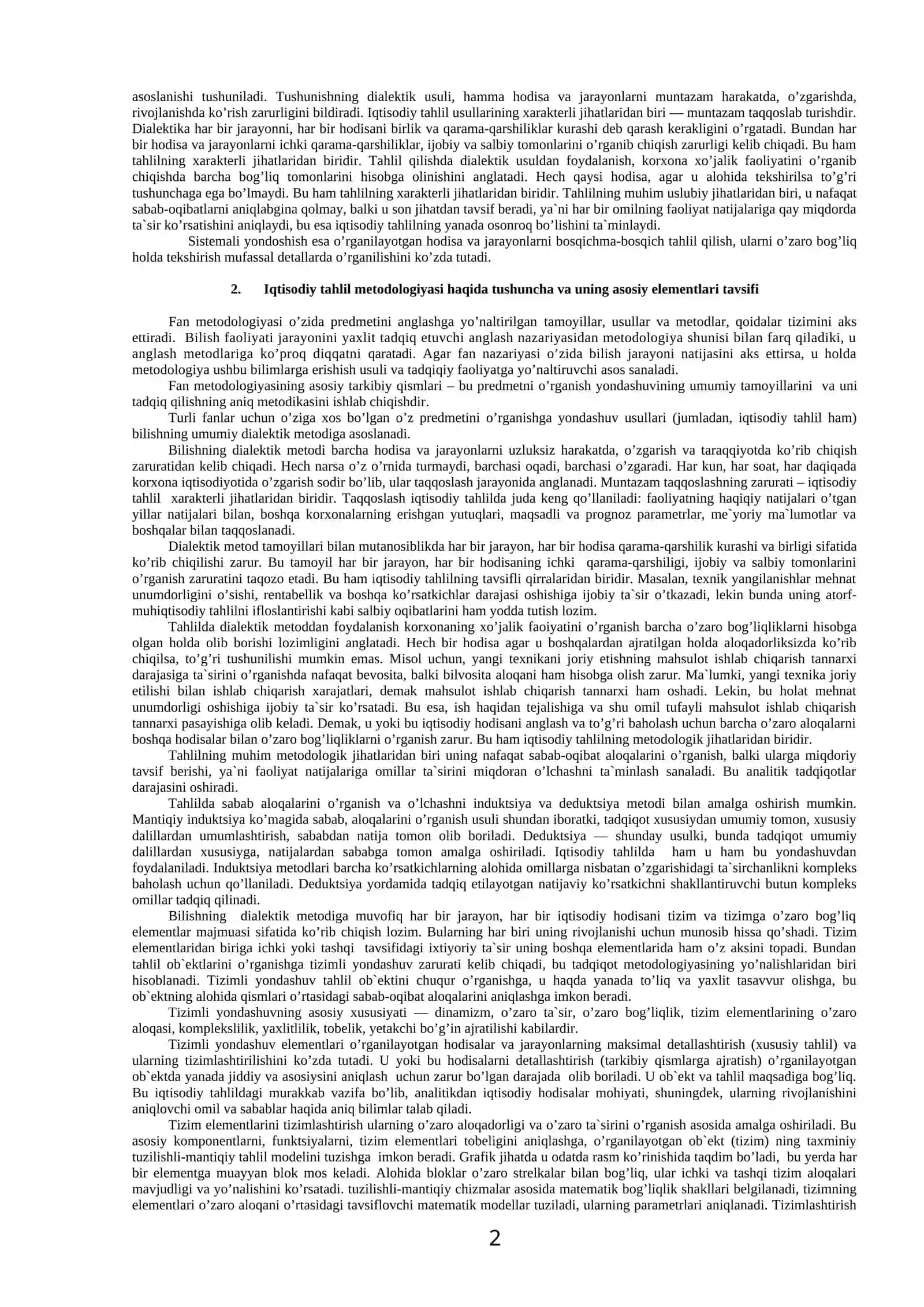 Iqtisodiy tahlilning metоdi va usullari 2