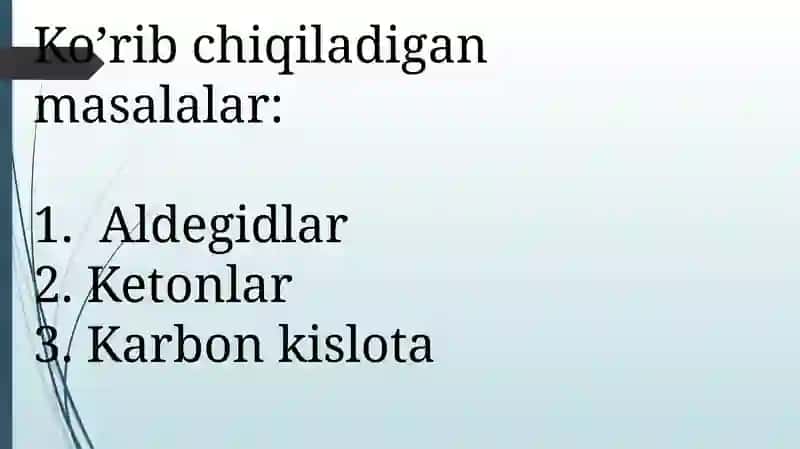 Karbonil birikmalar 2