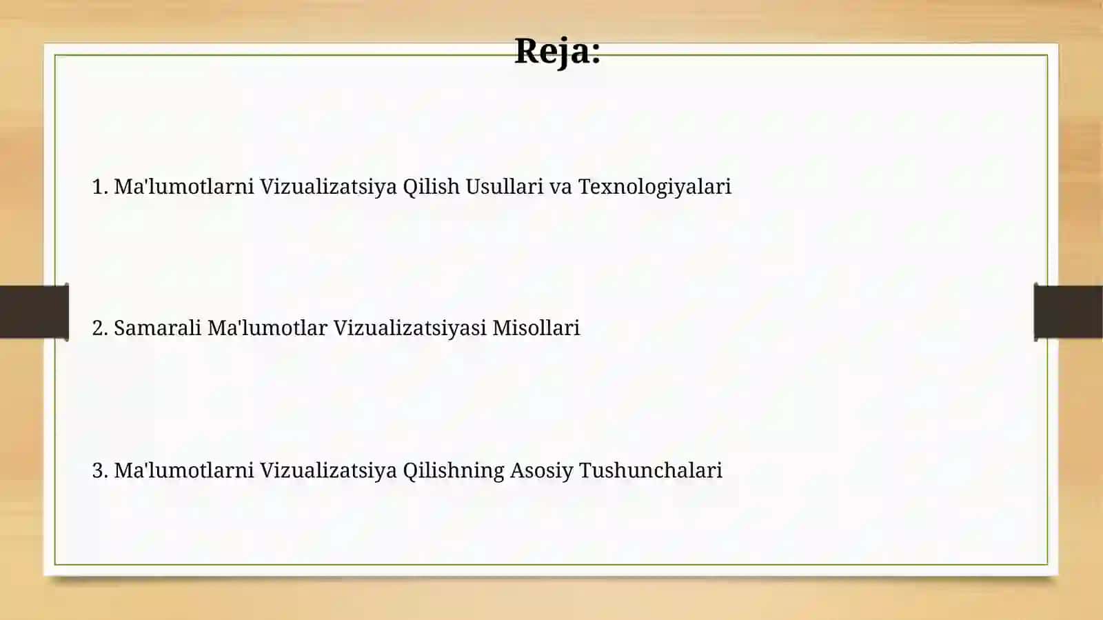 Ma'lumotlarni Vizualizatsiya Qilish 2