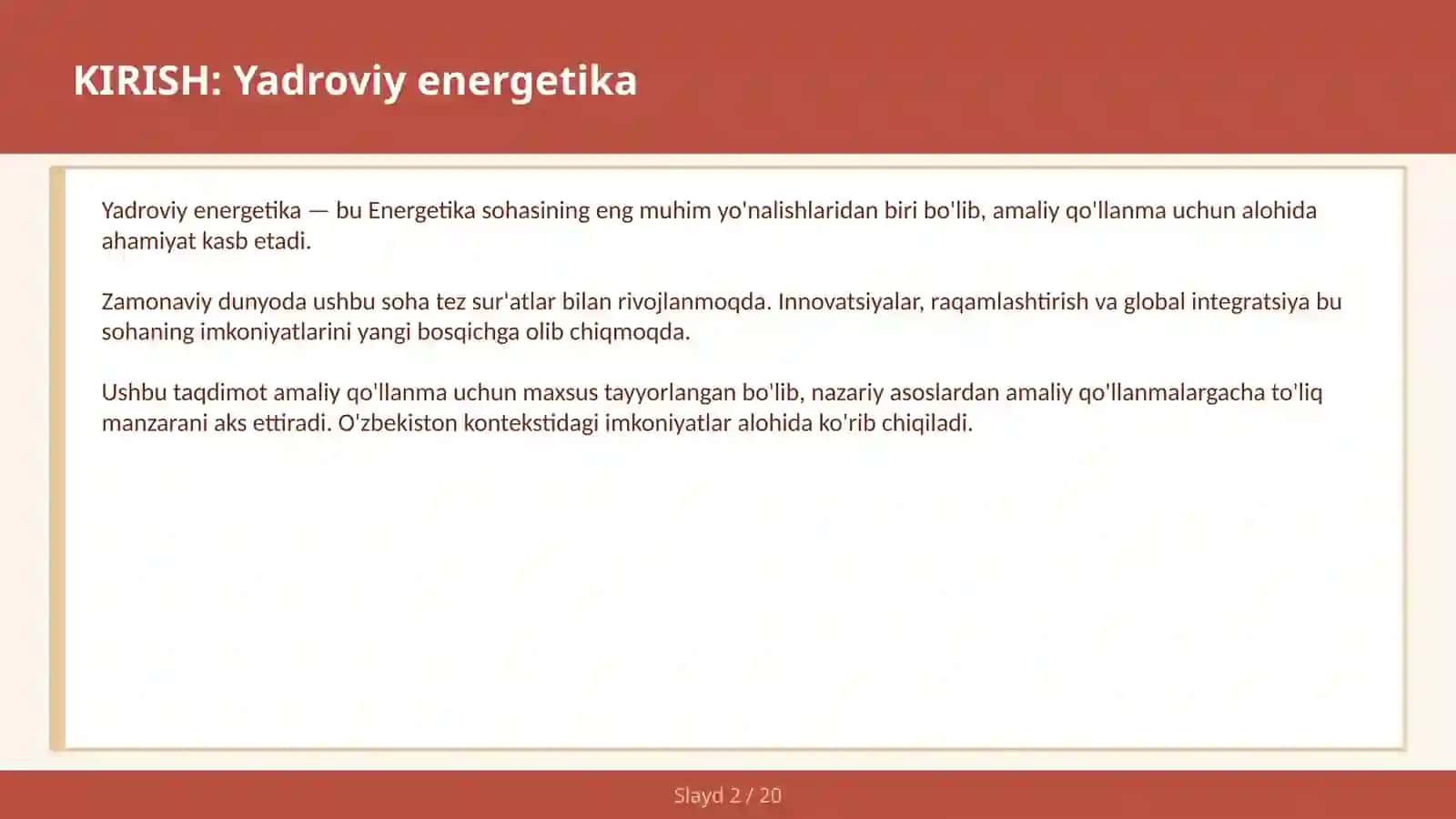 Yadroviy energetika 2