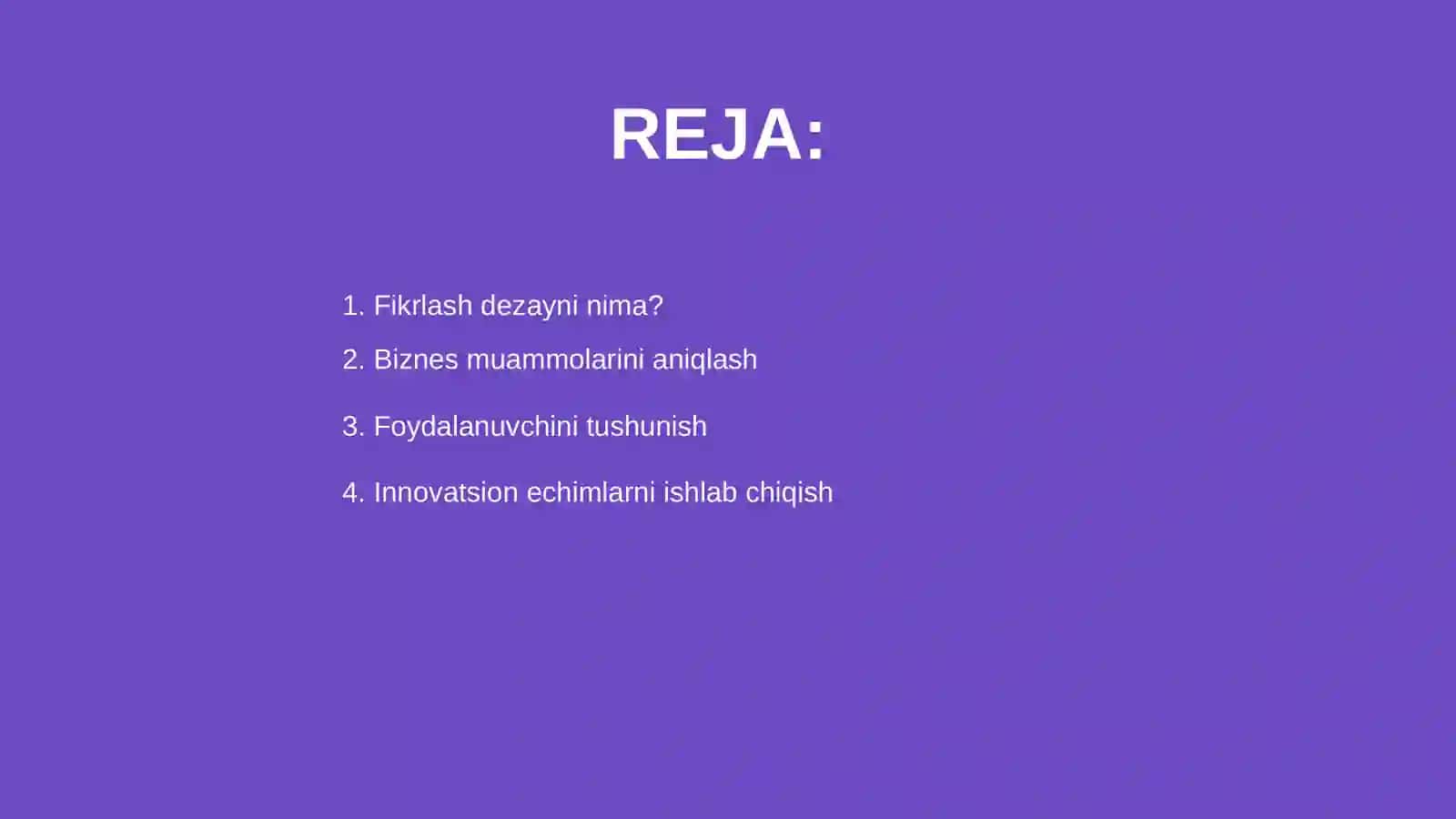 Biznesda fikirlash dezayni 2