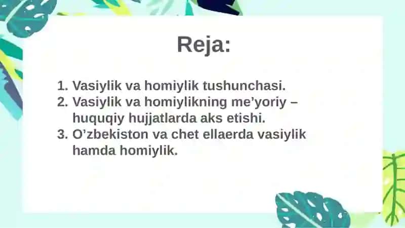 Ijtimoiy pedagogikada vasiylik va homiylik 2