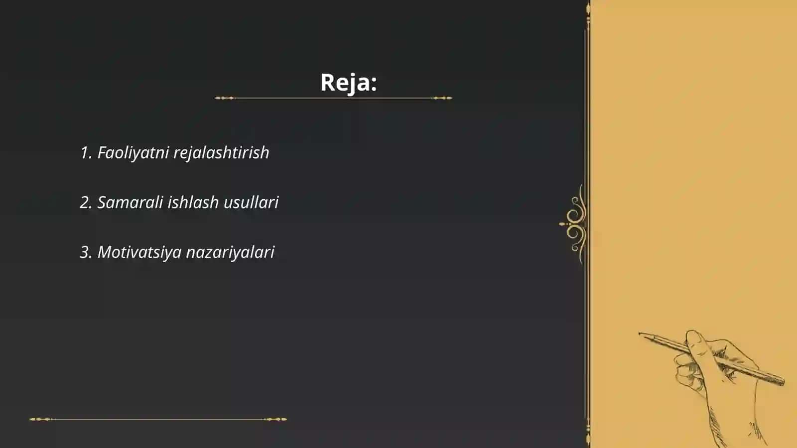 Faoliyat va motivatsiya 2