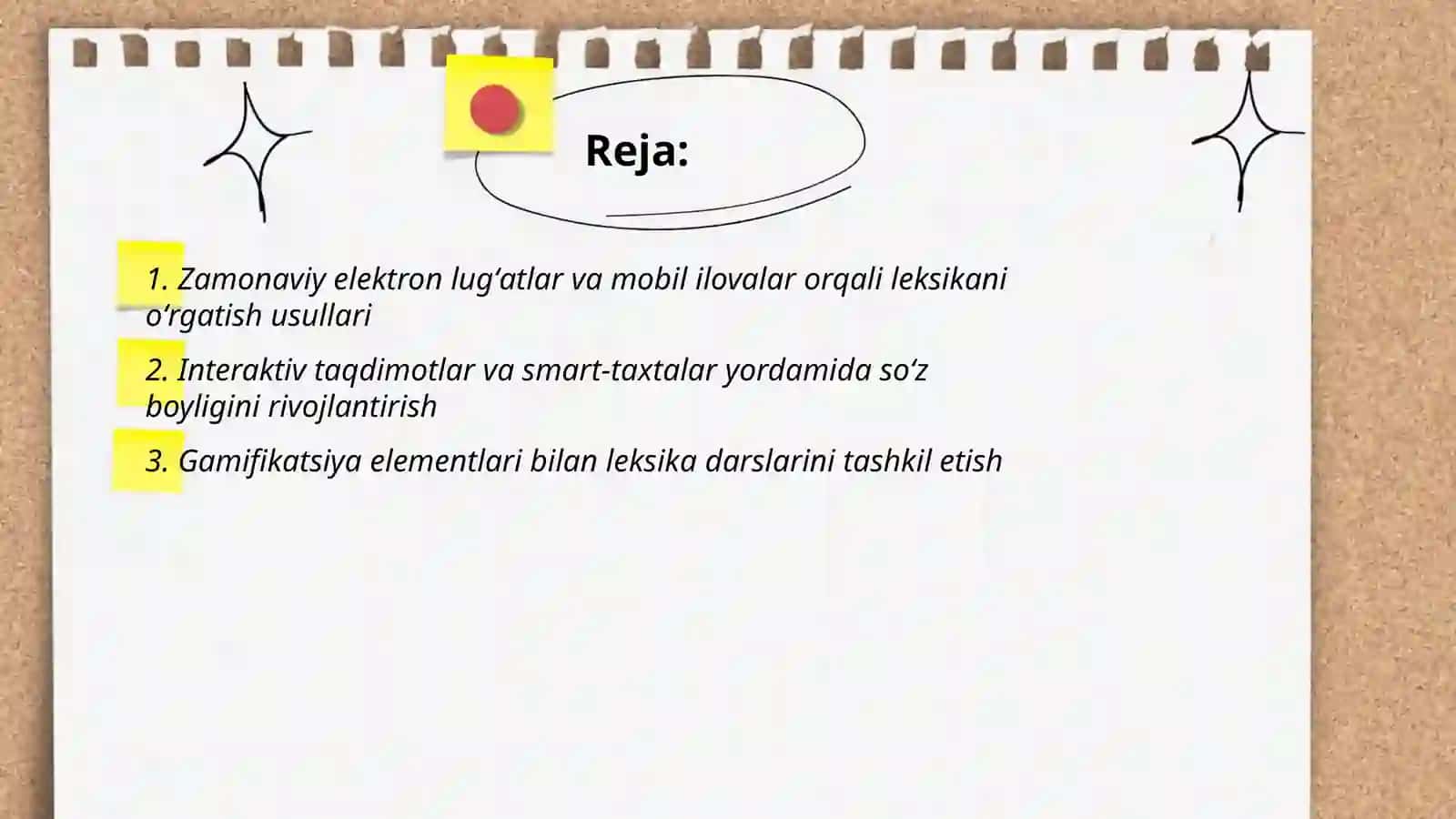 LEKSIKANI ÕRGATISHDA ZAMONAVIY TEXNOLOGIYALAR 2