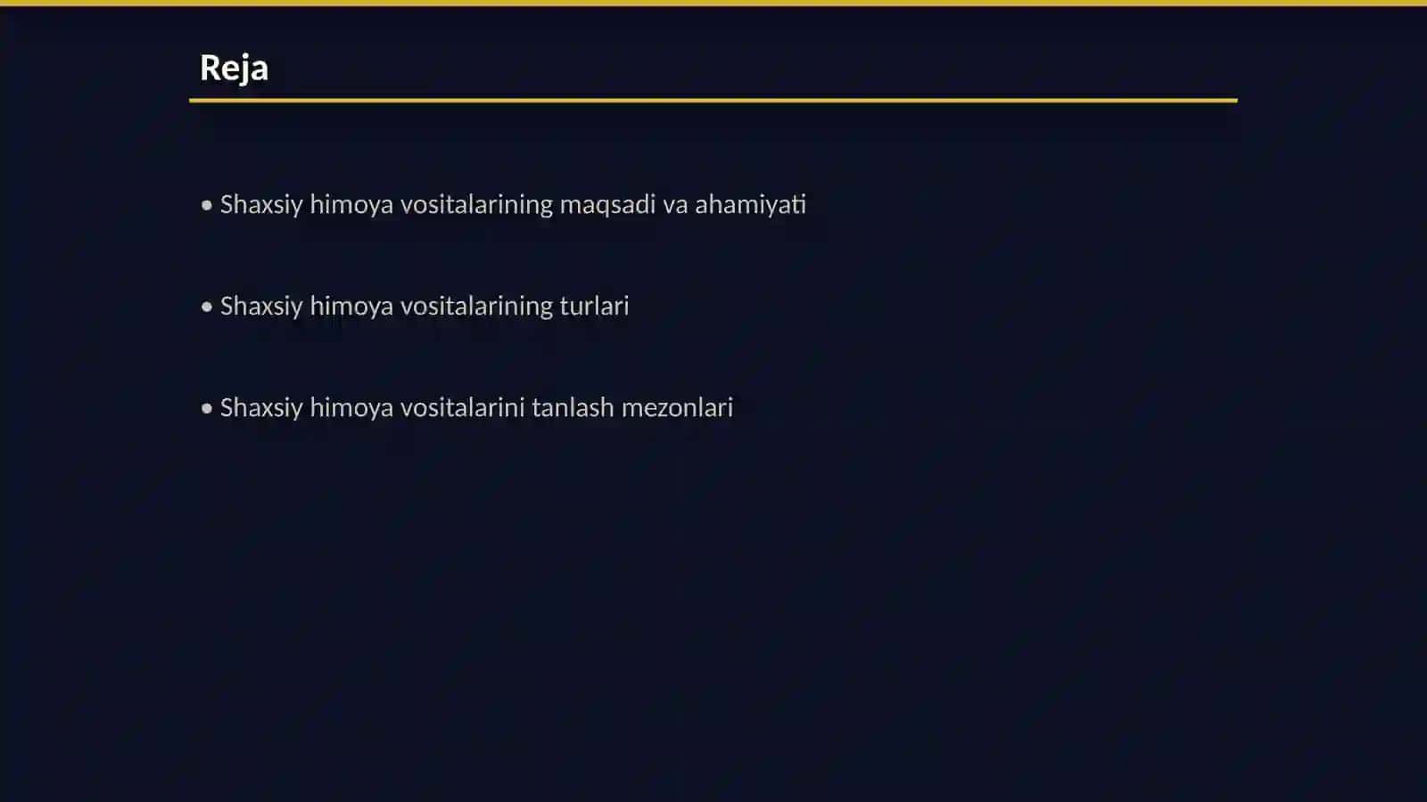 Shaxsiy himoya vositalari 2