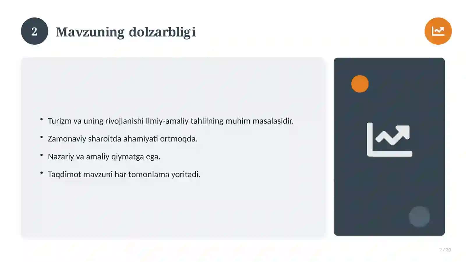 Turizm va uning rivojlanishi 2