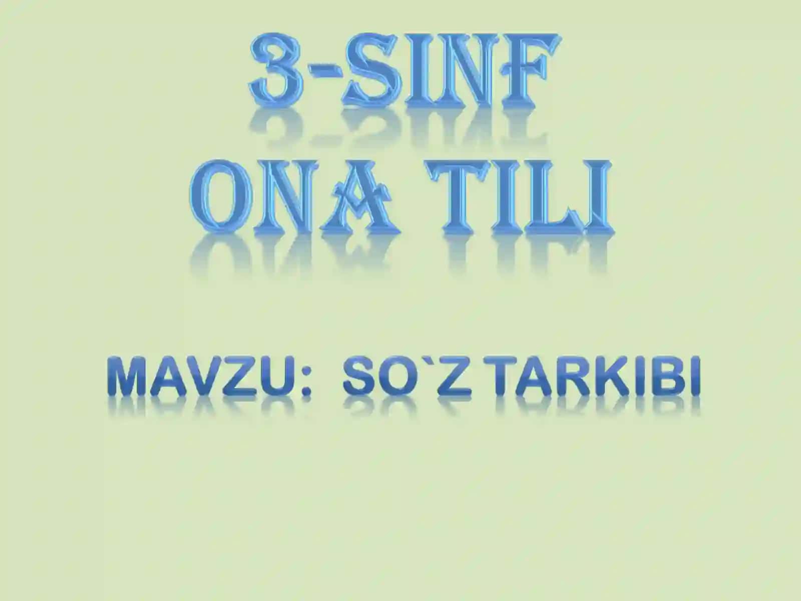 Ona tili fanidan taqdimot 2