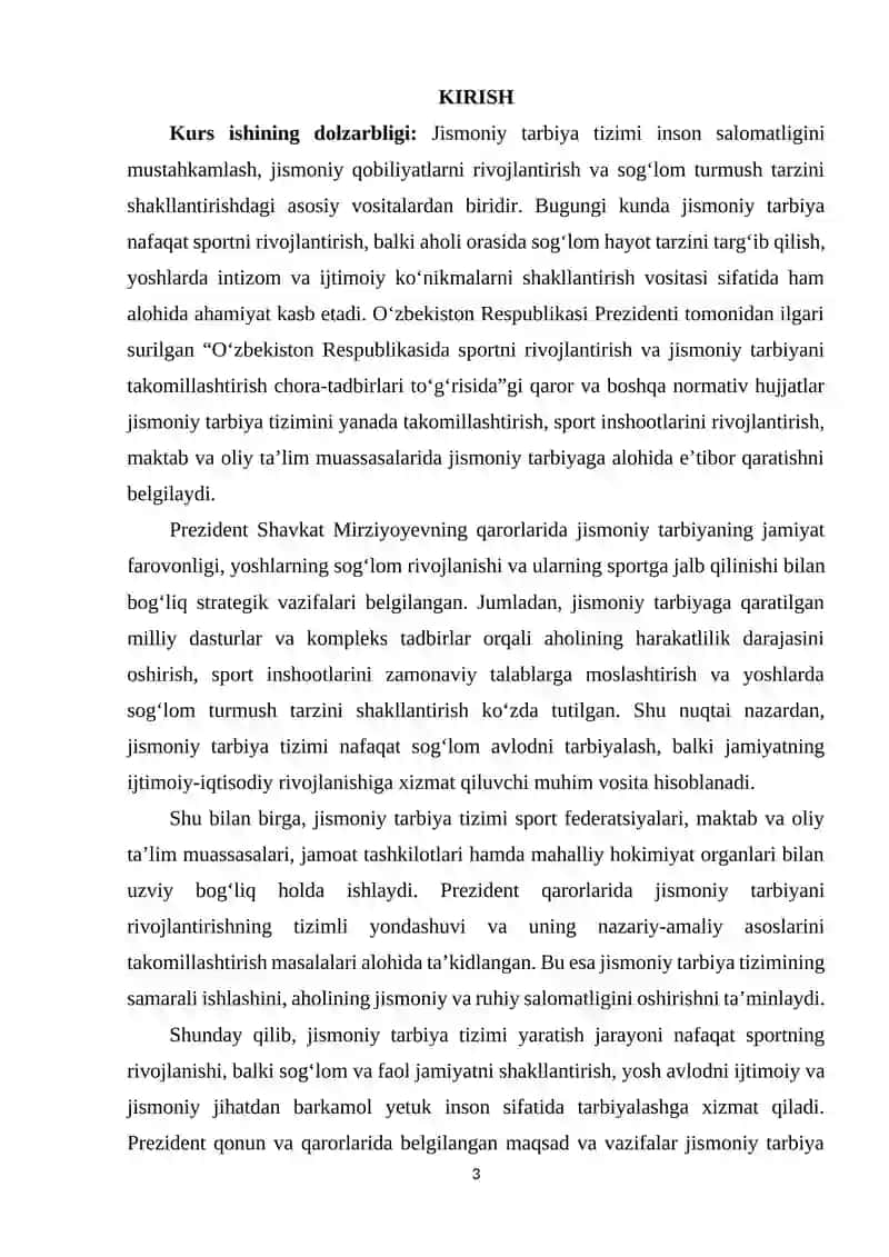 Jismoniy tarbiya tizimining yaratilishi 2