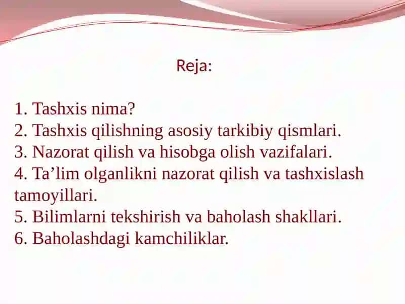 Tashxis qilish 2