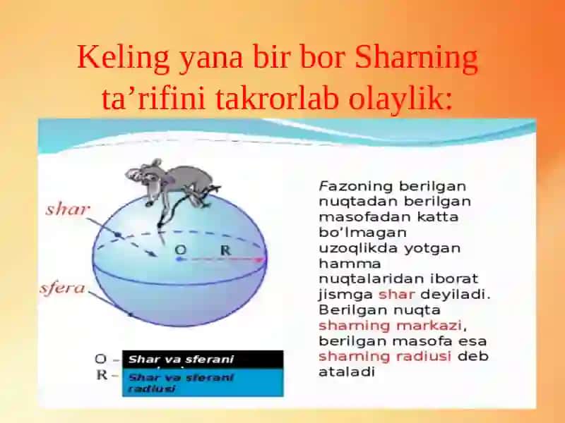 Sharga doir masalalar ishlash 2