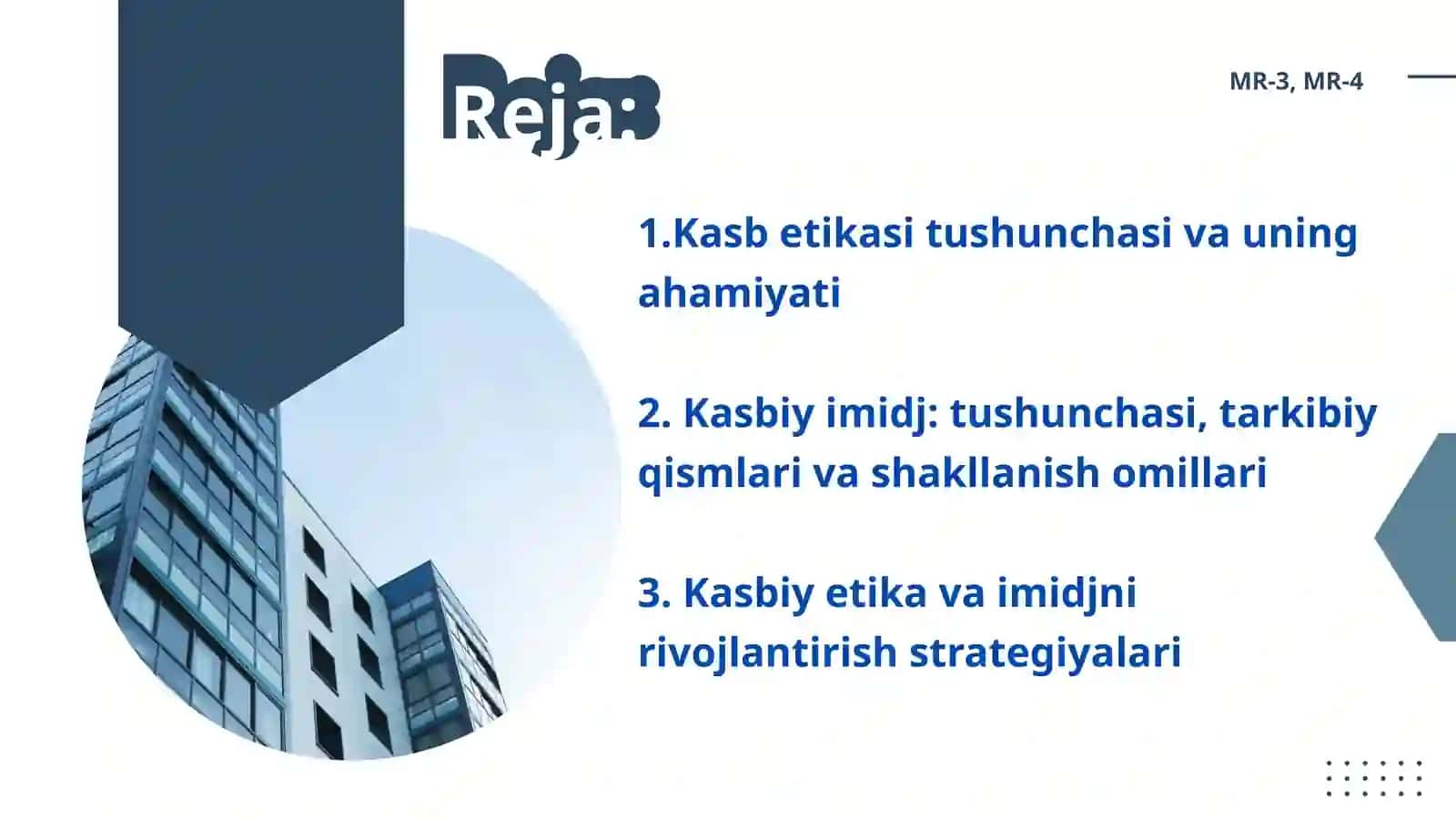 KASB ETIKASI VA IMIDJINI SHAKLLANTIRISH 2