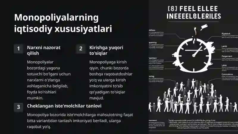Monopoliyalarning iqtisodiy xususiyatlari 2