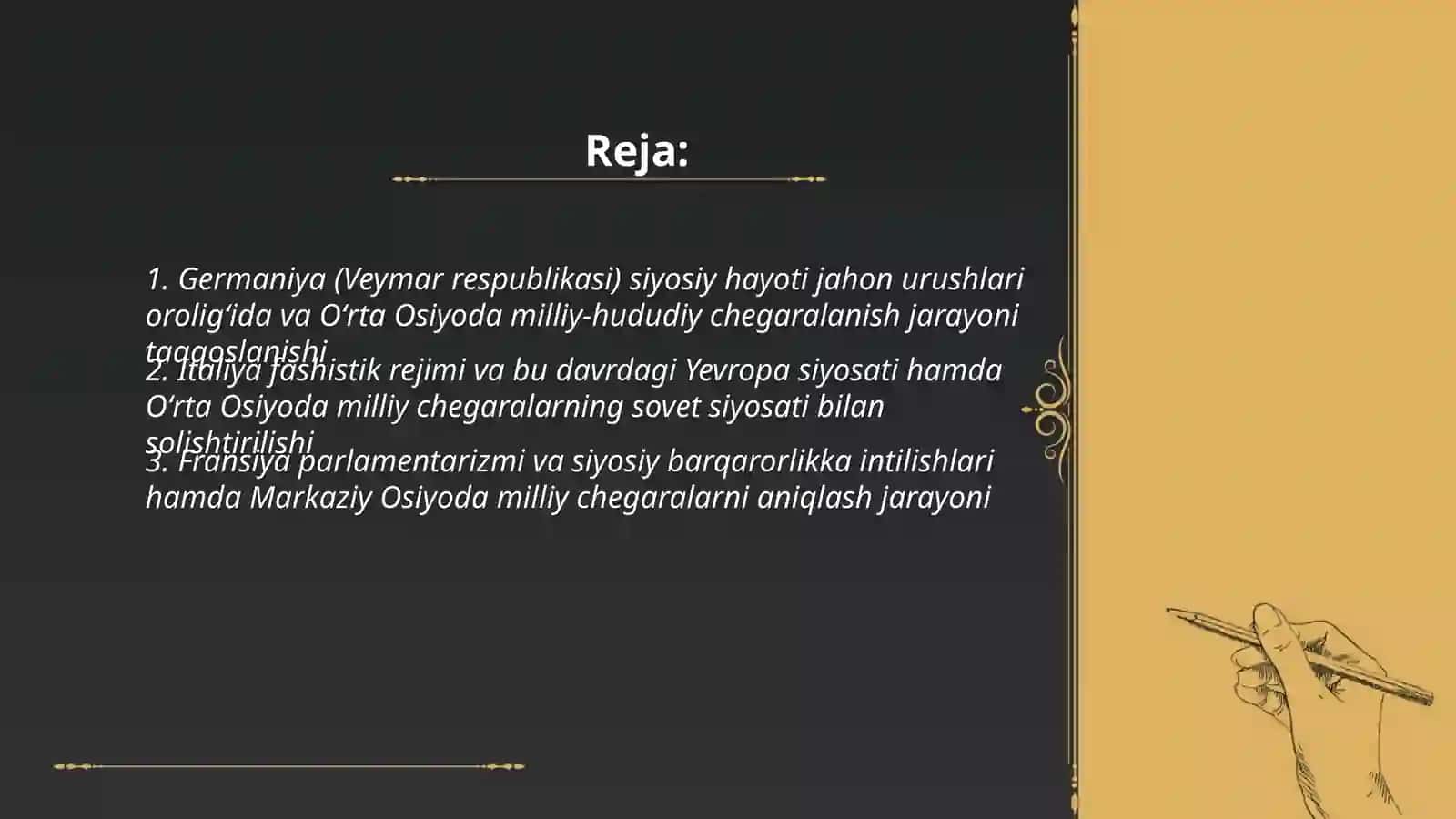 Jahon urushlari oroligʻidagi siyosiy holat 2