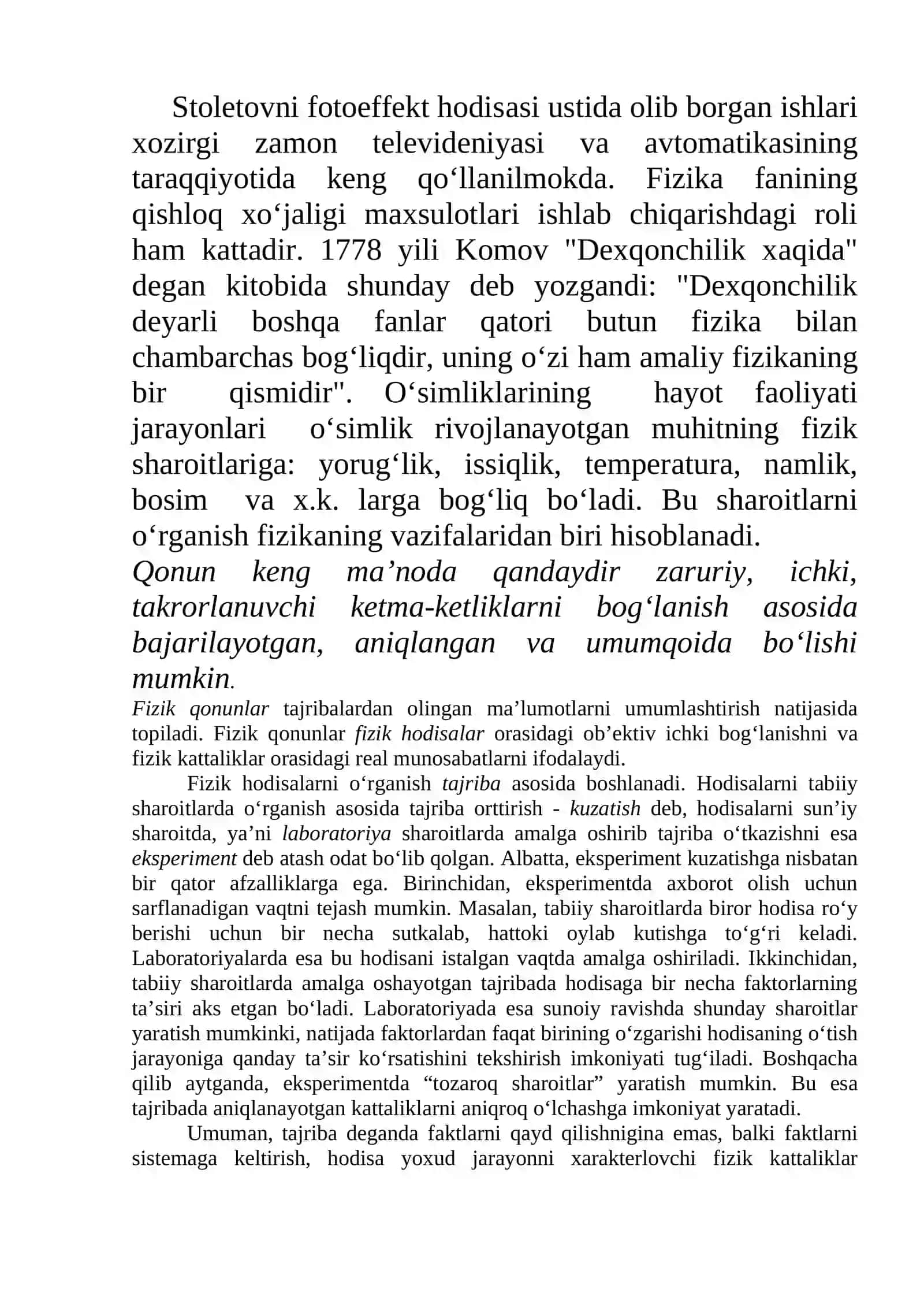 Mexanikaning fizik asoslari 2