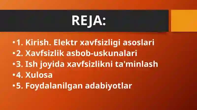Kabel tarmoqlarida ish bajarishda elektr xavfsizlik qoidalari 2