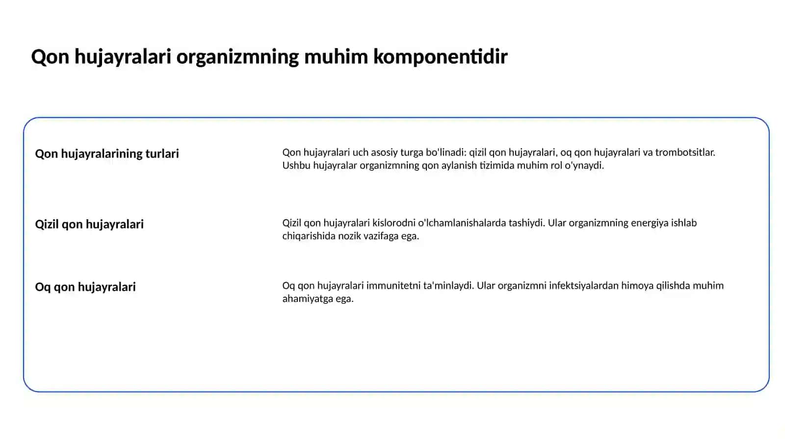 Qon hujayralarining fiziologik va reparativ regeneratsiyasi 2