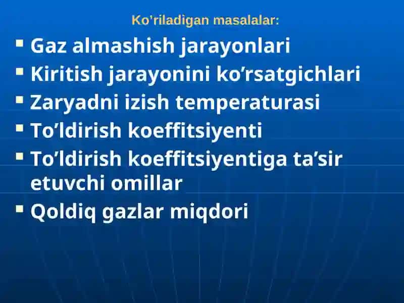 GAZ ALMASHINUVI JARAYONI 2