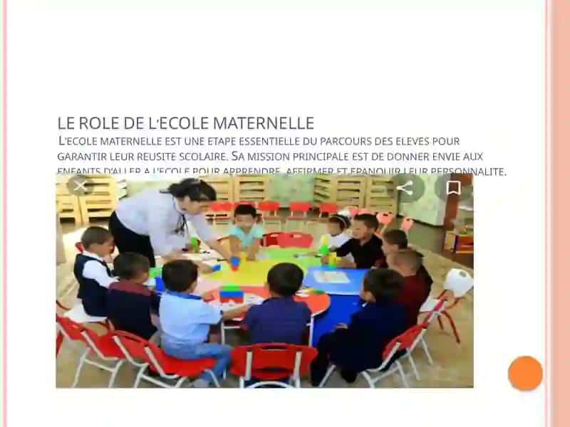 LE ROLE DE L’ECOLE MATERNELLE 2