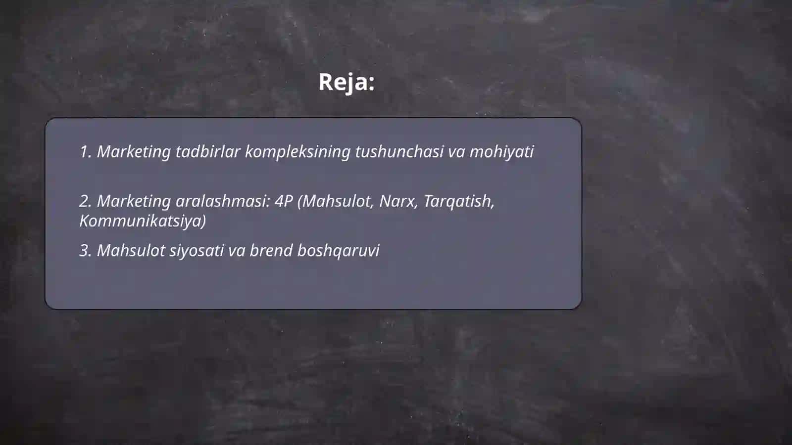 Marketing tadbirlar kompleksi va uning mohiyati 2