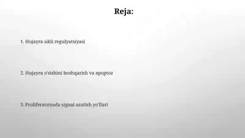 Hujayra proliferasiyasi 2