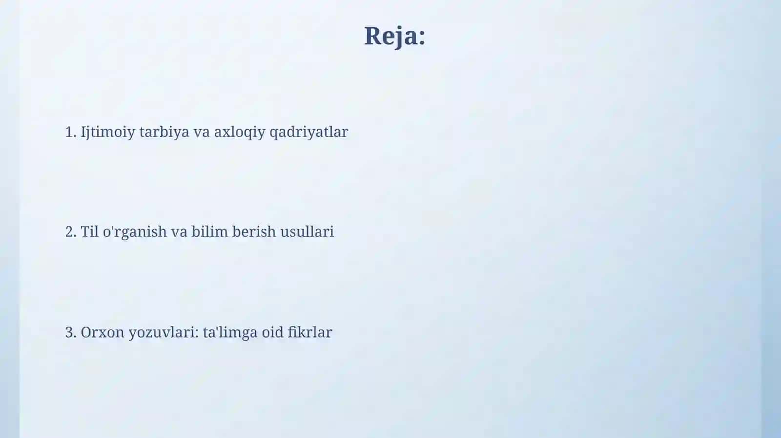 Orxon yozuvlari: til o'rganish va savodxonlik 2