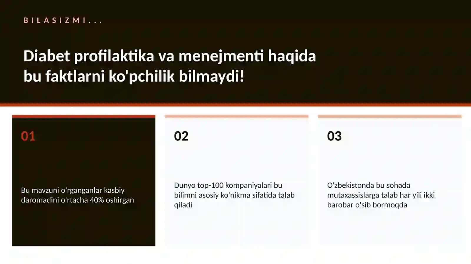 Diabet profilaktika va menejmenti 2