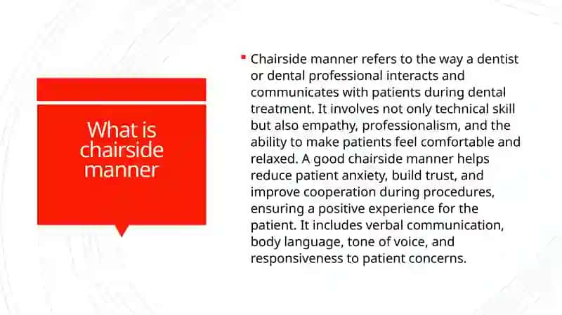 Chairside Manner 2