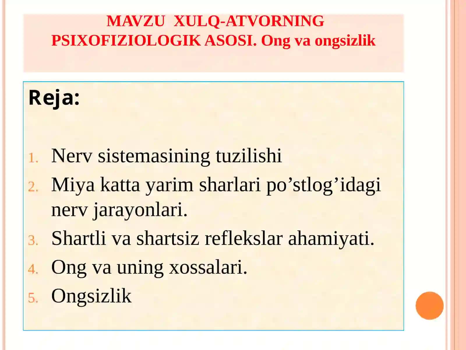 XULQ-ATVORNING PSIXOFIZIOLOGIK ASOSI 2