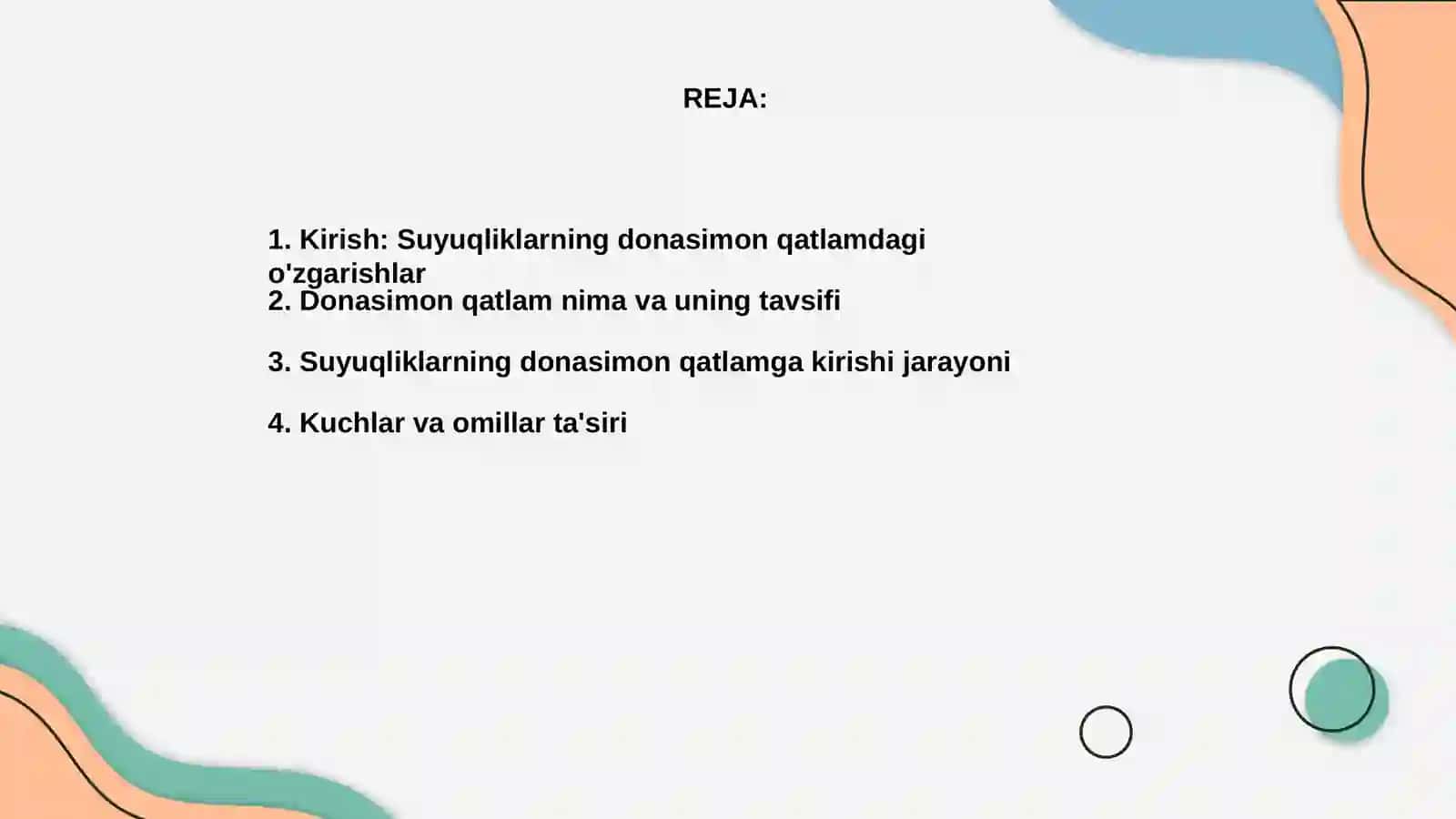 Suyuqliklarning donasimon qatlamdan oʻtishi 2