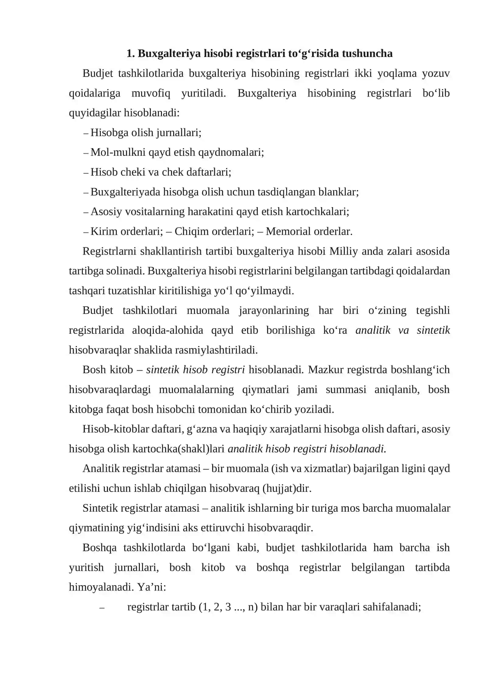 Buxgaltеriya hisobi rеgistrlari 2