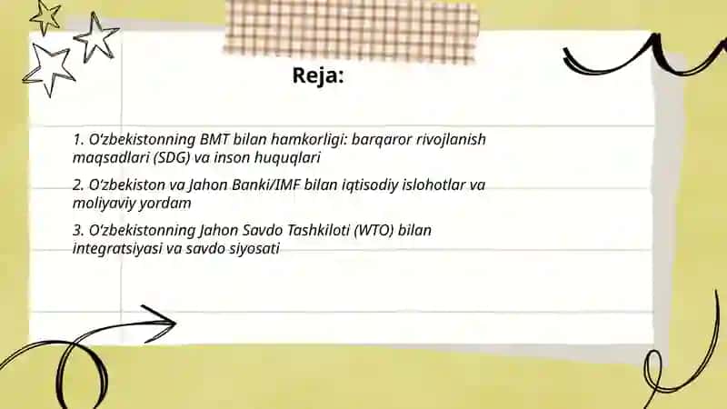 O‘zbekistonning BMT bilan hamkorligi 2