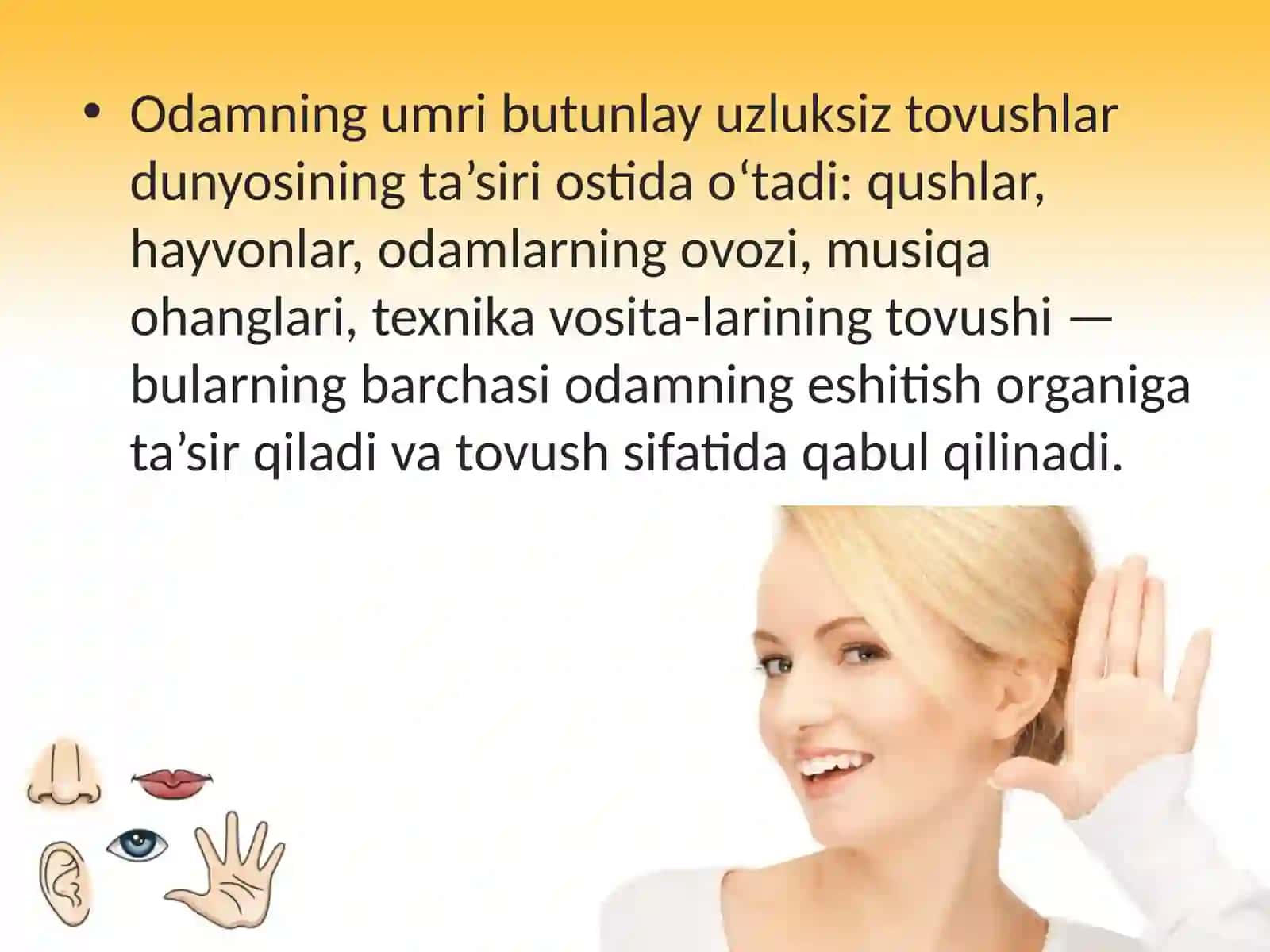 Eshitish organi (eshitish analizatori) 2