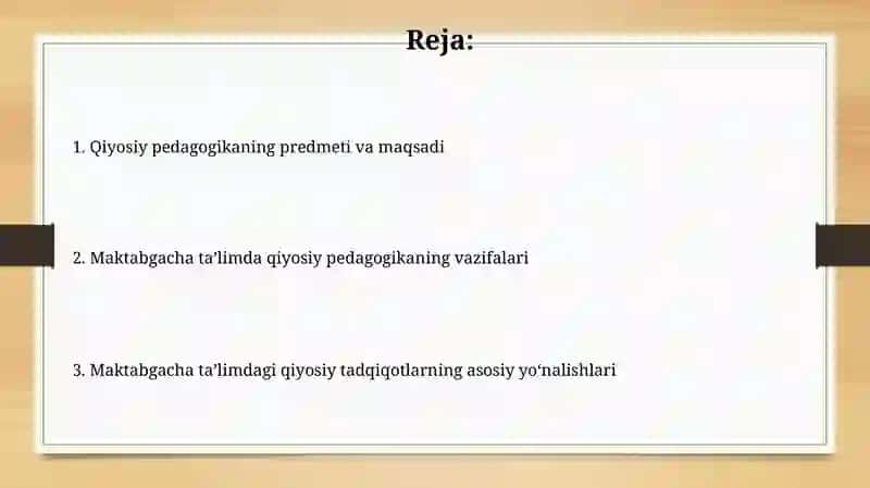 Taqqoslash pedagogikasi 2