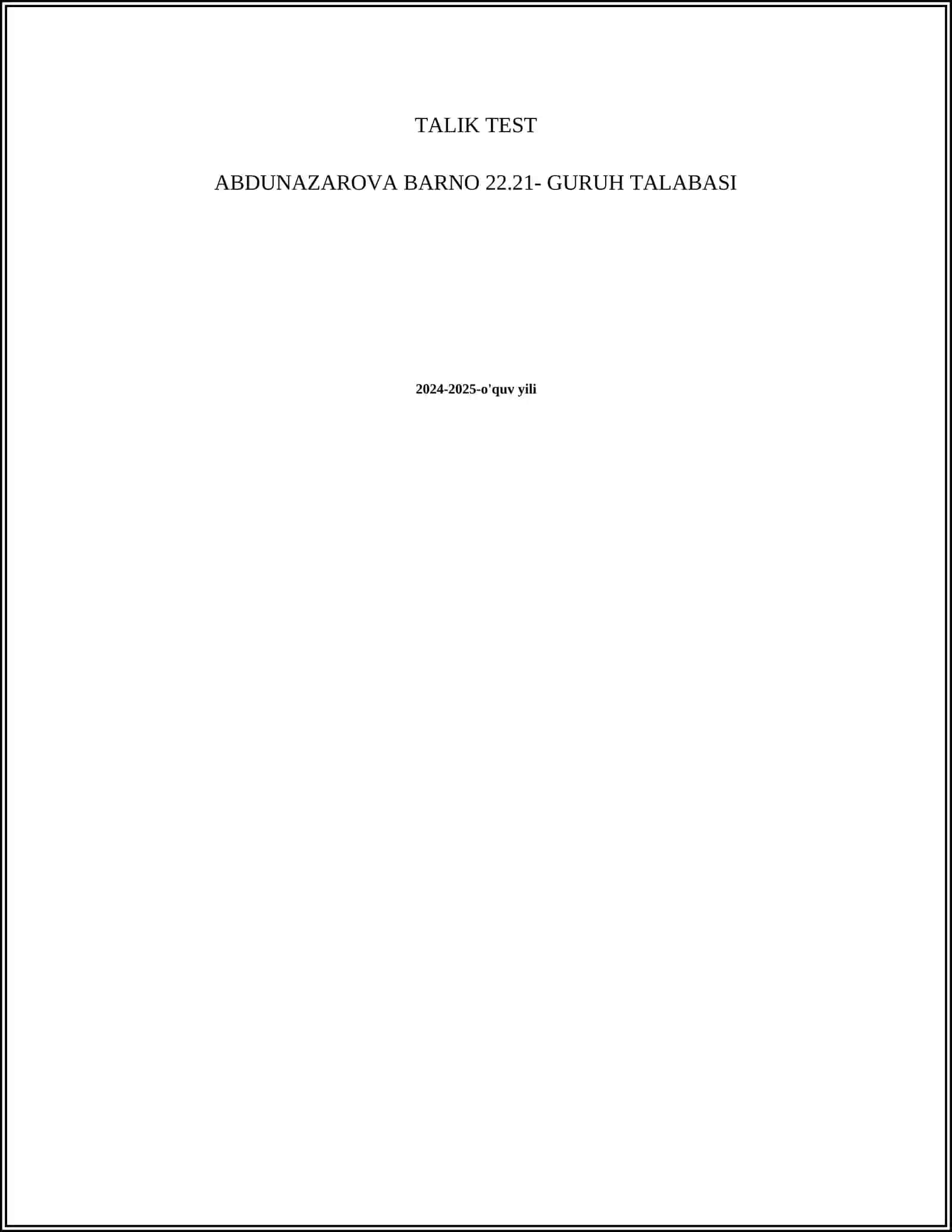 Sotsial xizmatlarning turlari mavzusida 10 talik test 2
