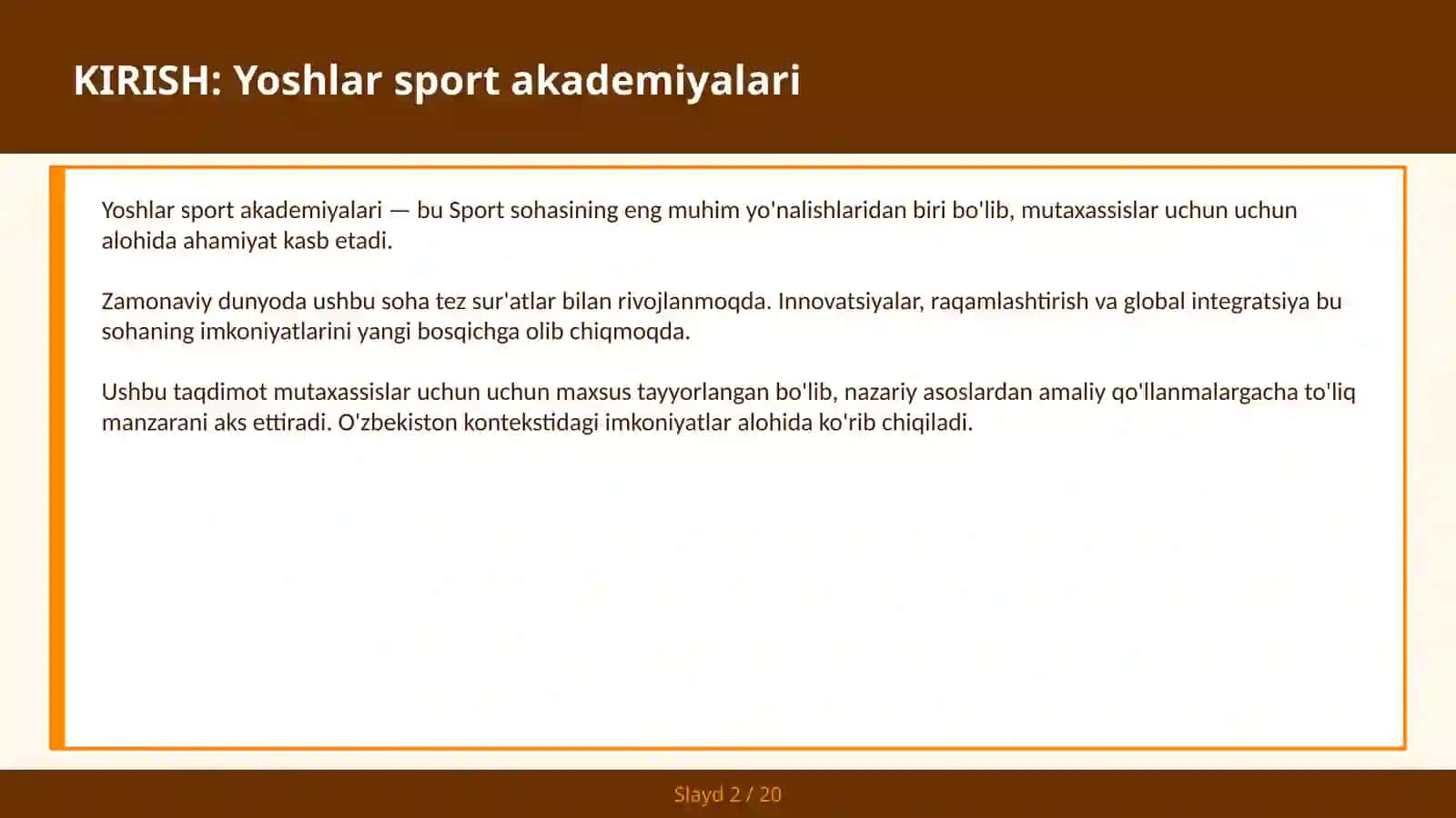 Yoshlar sport akademiyalari 2