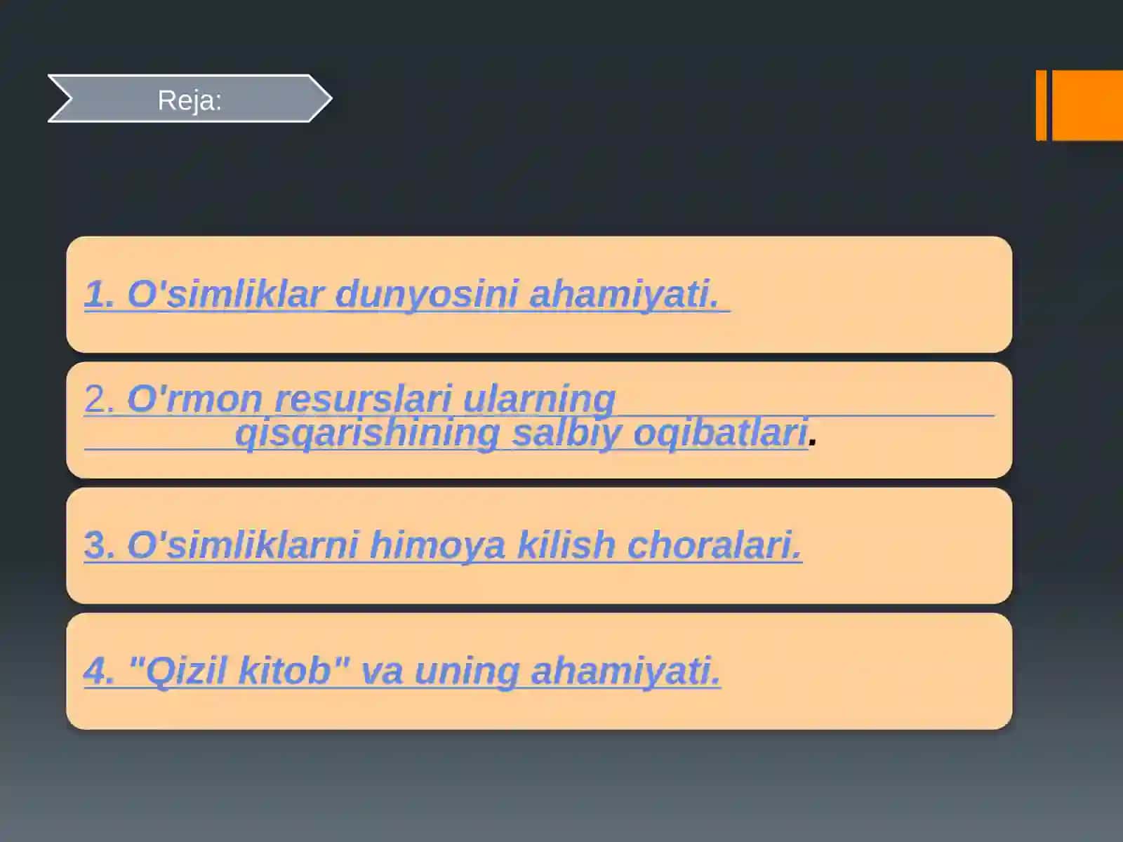 O'simliklarin muhofazasi 2