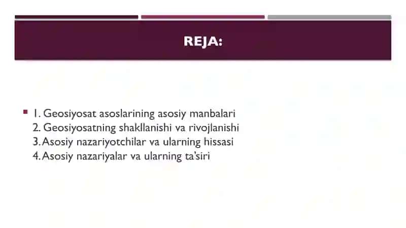 Geosiyosat asoslarining asosiy manbalari 2