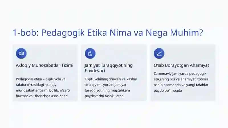Pedagogik Etika va Deontologiya: O'qituvchining Axloqiy Yo'li 2