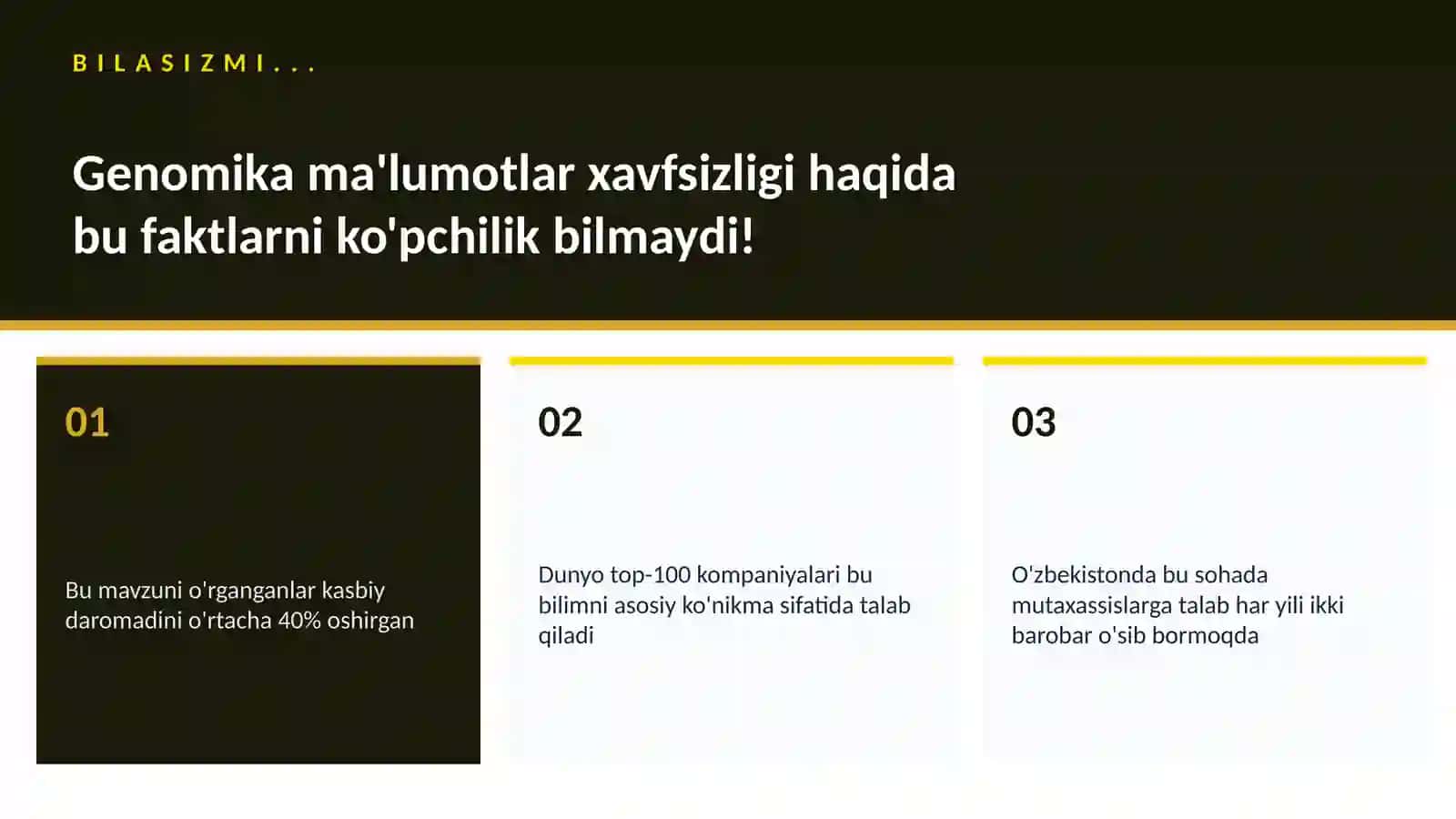 BIOTEXNOLOGIYA VA GENOMIKA 2