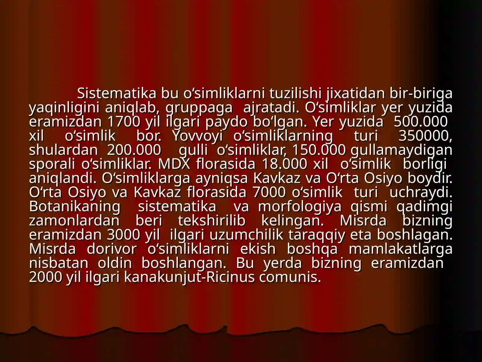 O‘simliklar sistematikasi 2