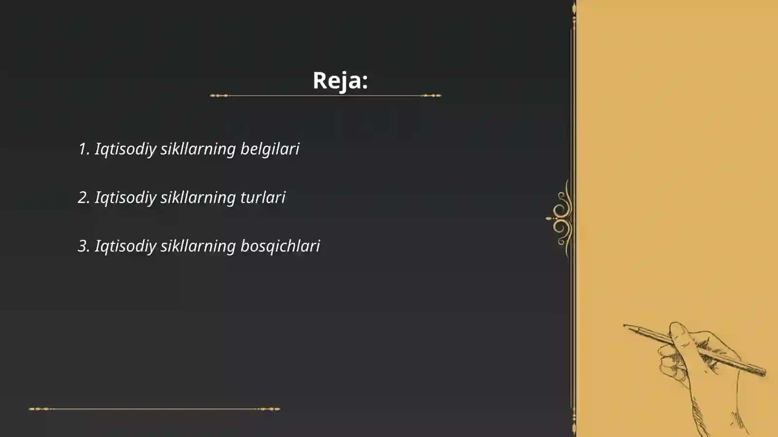 Iqtisodiyotning siklligi 2