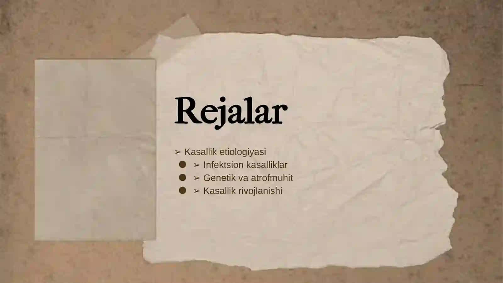 KASALLIK ETIOLOGIYASI, PATOGENEZI, RIVOJLANISHI 2