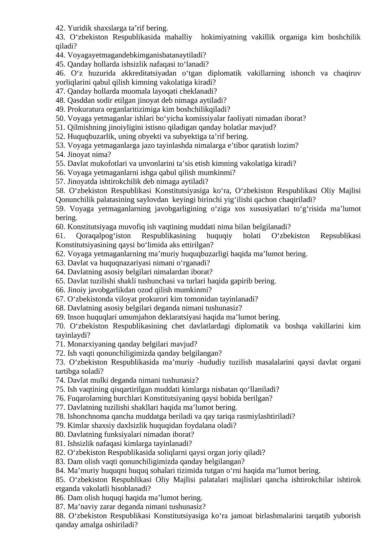 O‘zbekiston Respublikasi Konstitutsiyasi 2