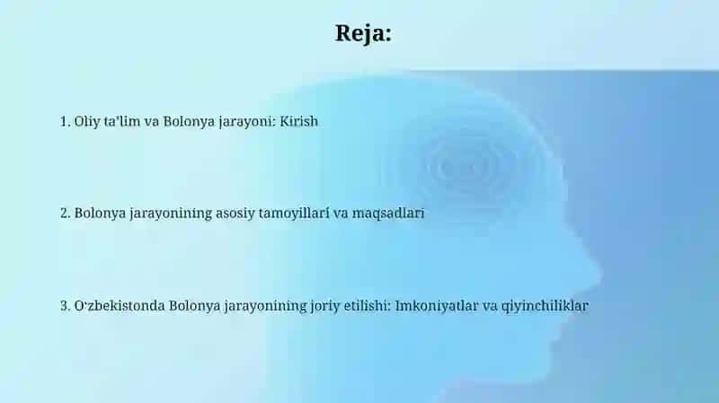 Oliy taʼlim va Bolonya jarayoni 2