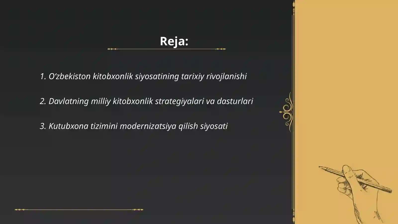 Oʻzbekiston kitobxonlik siyosati va tajribasi 2