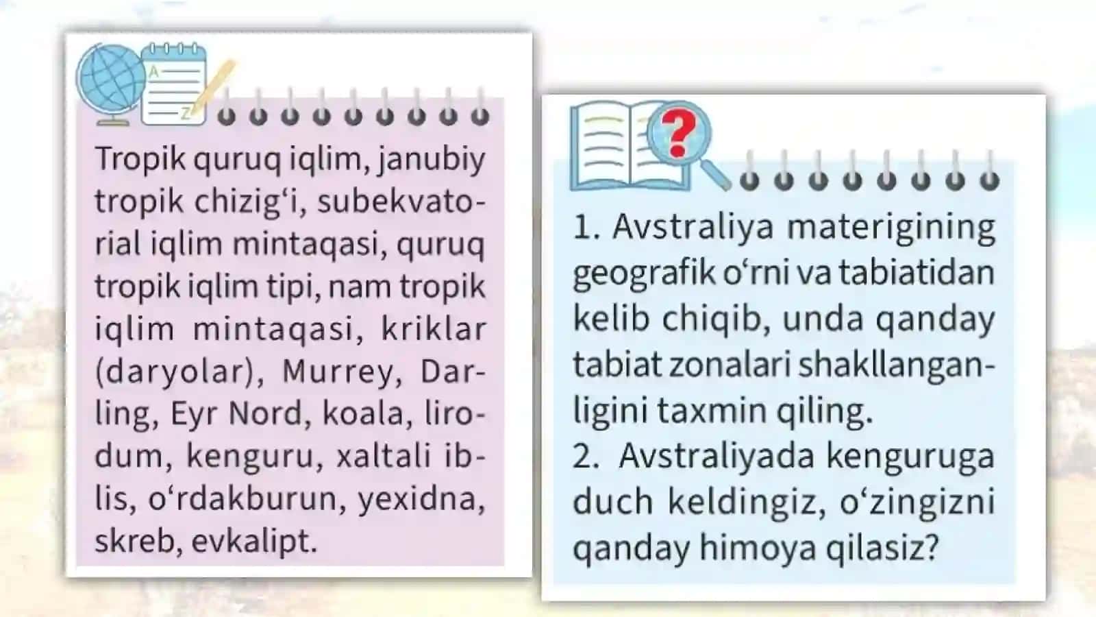 Iqlimi, ichki suvlari va tabiatzonalari 2