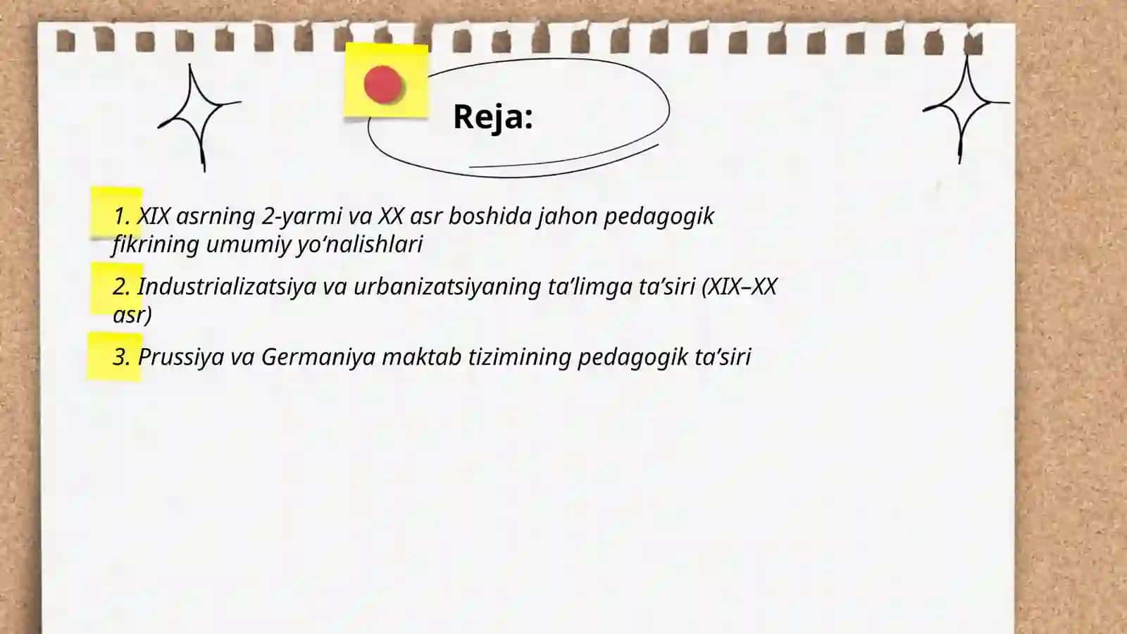 Jahon pedagogikasi fanining rivoji 2