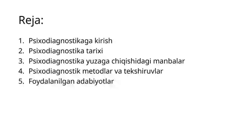 PSIXOLOGIK DIAGNOSTIKA VA ULARNING IMKONIYATI 2